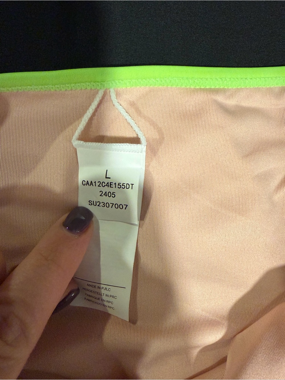 Cupshe Neon Colorblock Bikini Top and High Waisted Bottoms Size L NWT - Picture 4 of 11